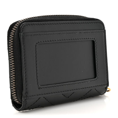 Gucci Calfskin Matelasse GG Marmont Zip Around Card Case Black 3 of 8