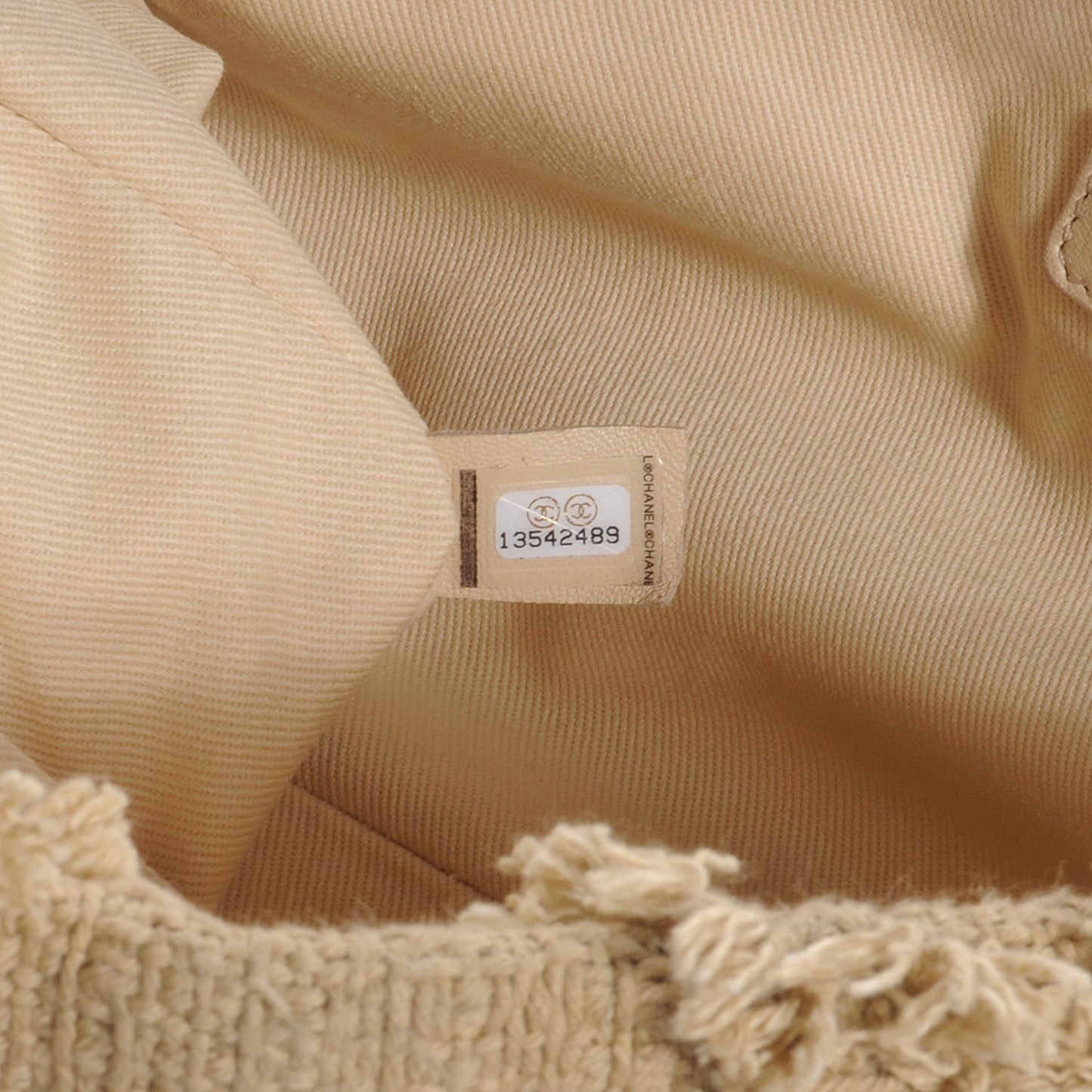 Tweed Nature Flap Dark Beige