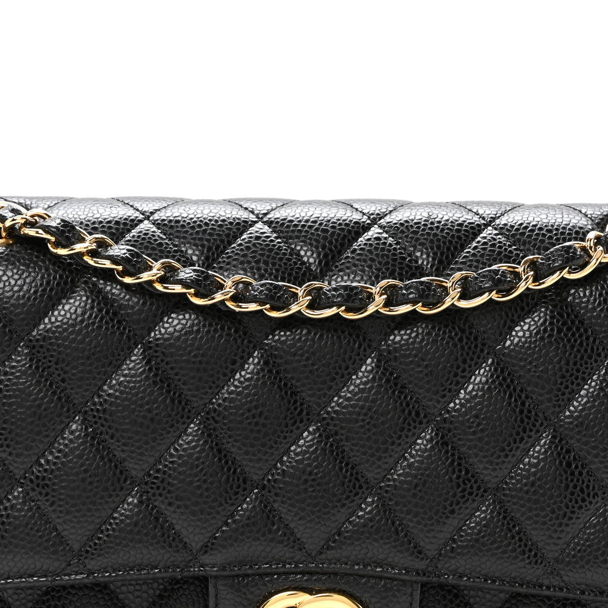 Chanel Caviar Quilted Medium Double Flap Black 8 of 11