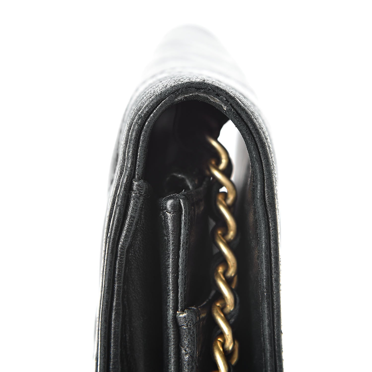 Chanel Lambskin Quilted Boy Wallet On Chain WOC Black 19 of 20