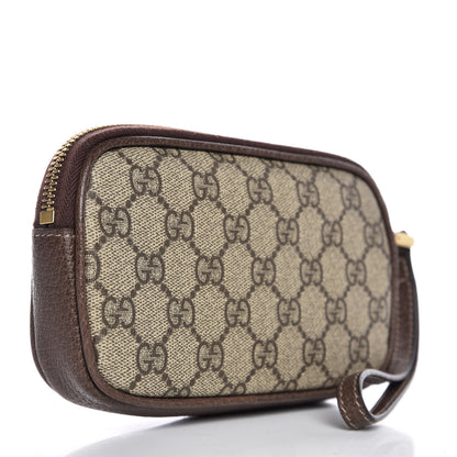 Gucci GG Supreme Monogram Ophidia Phone Case Wristlet Brown 3 of 7