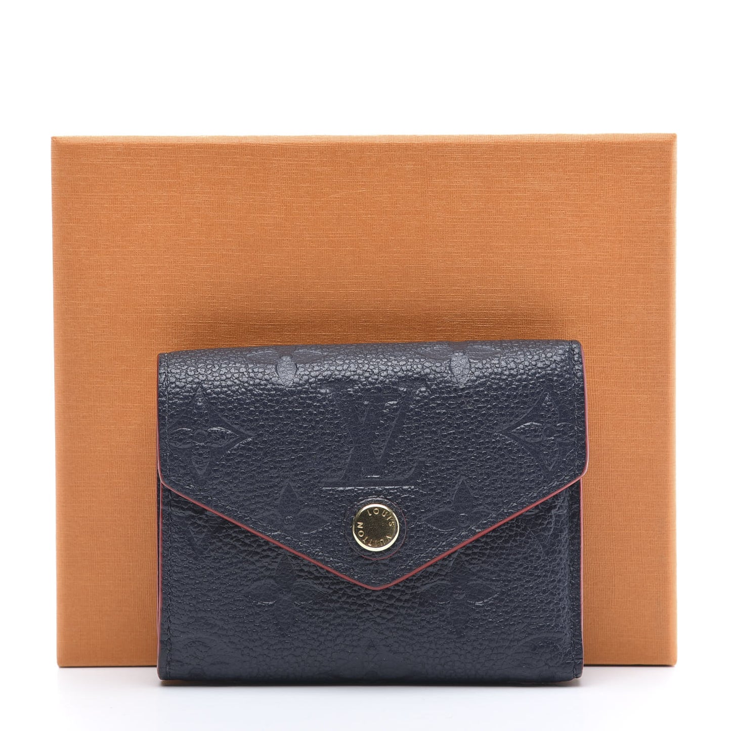 Empreinte Zoe Wallet Marine Rouge