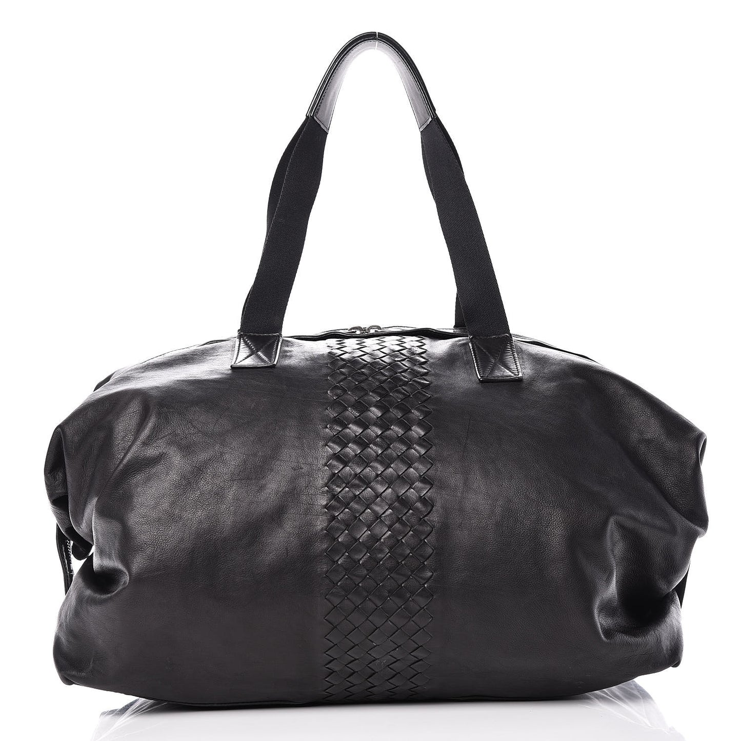 Light Calf Intrecciato Duffle Black