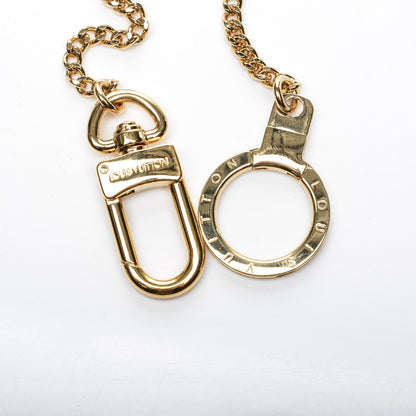 Louis Vuitton Metal Pochette Extender Key Ring Chain Gold 3 of 3