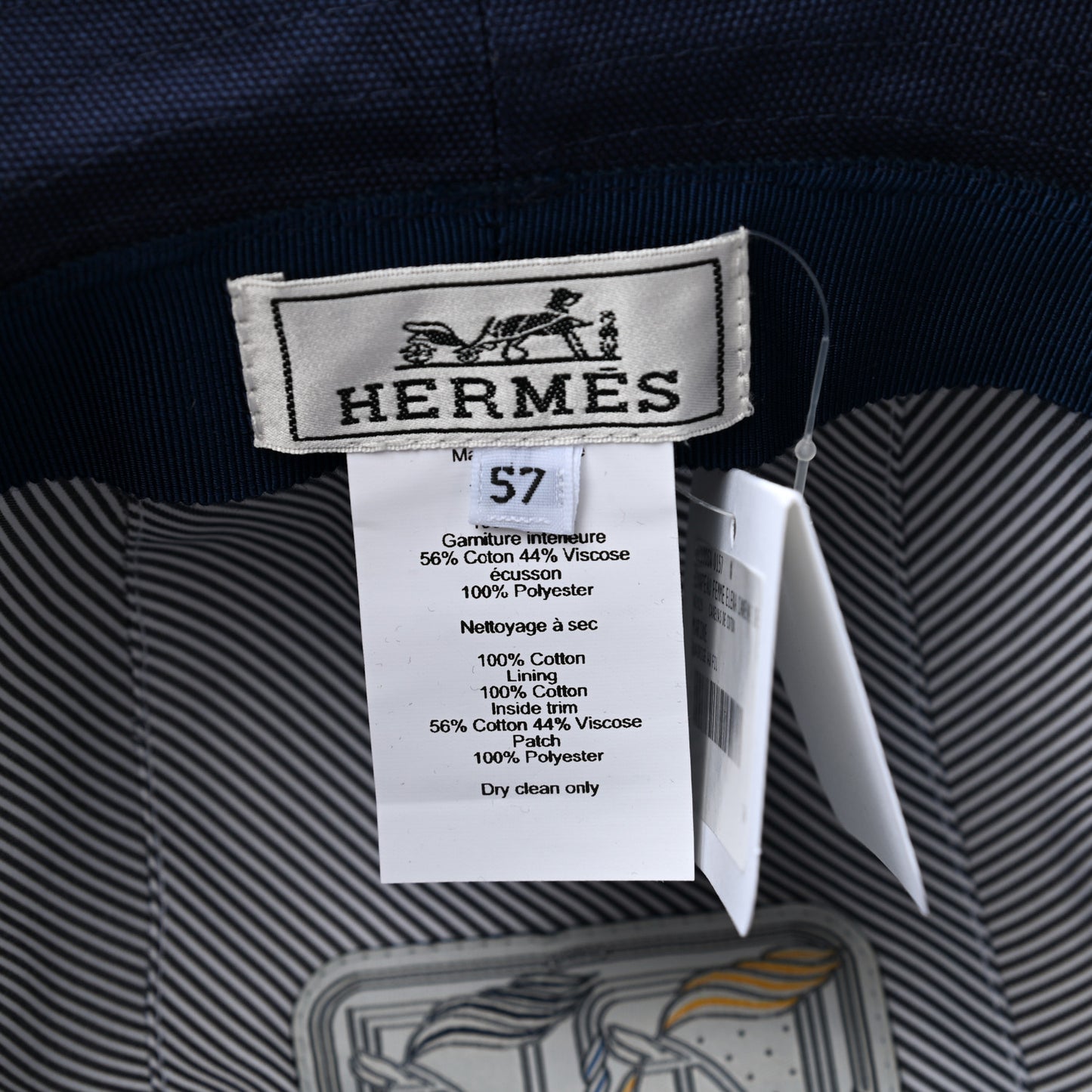 Cotton Elena Bucket Hat 57 Marine