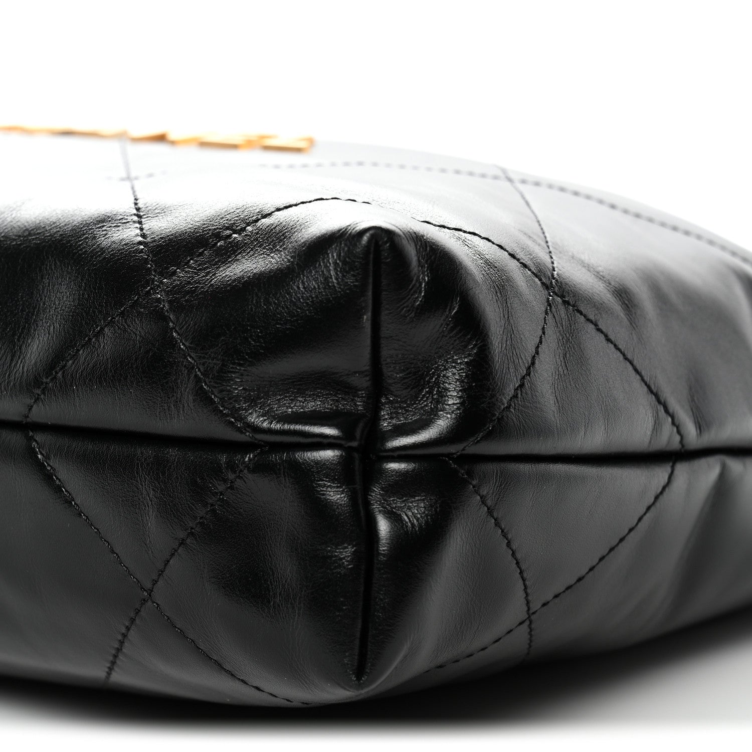 Chanel Shiny Calfskin Quilted Small Chanel 22 Black 11 of 11