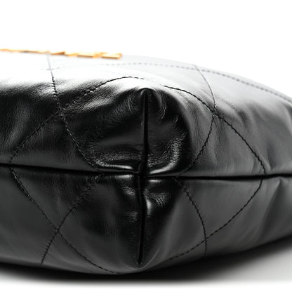 Chanel Shiny Calfskin Quilted Small Chanel 22 Black 11 of 11