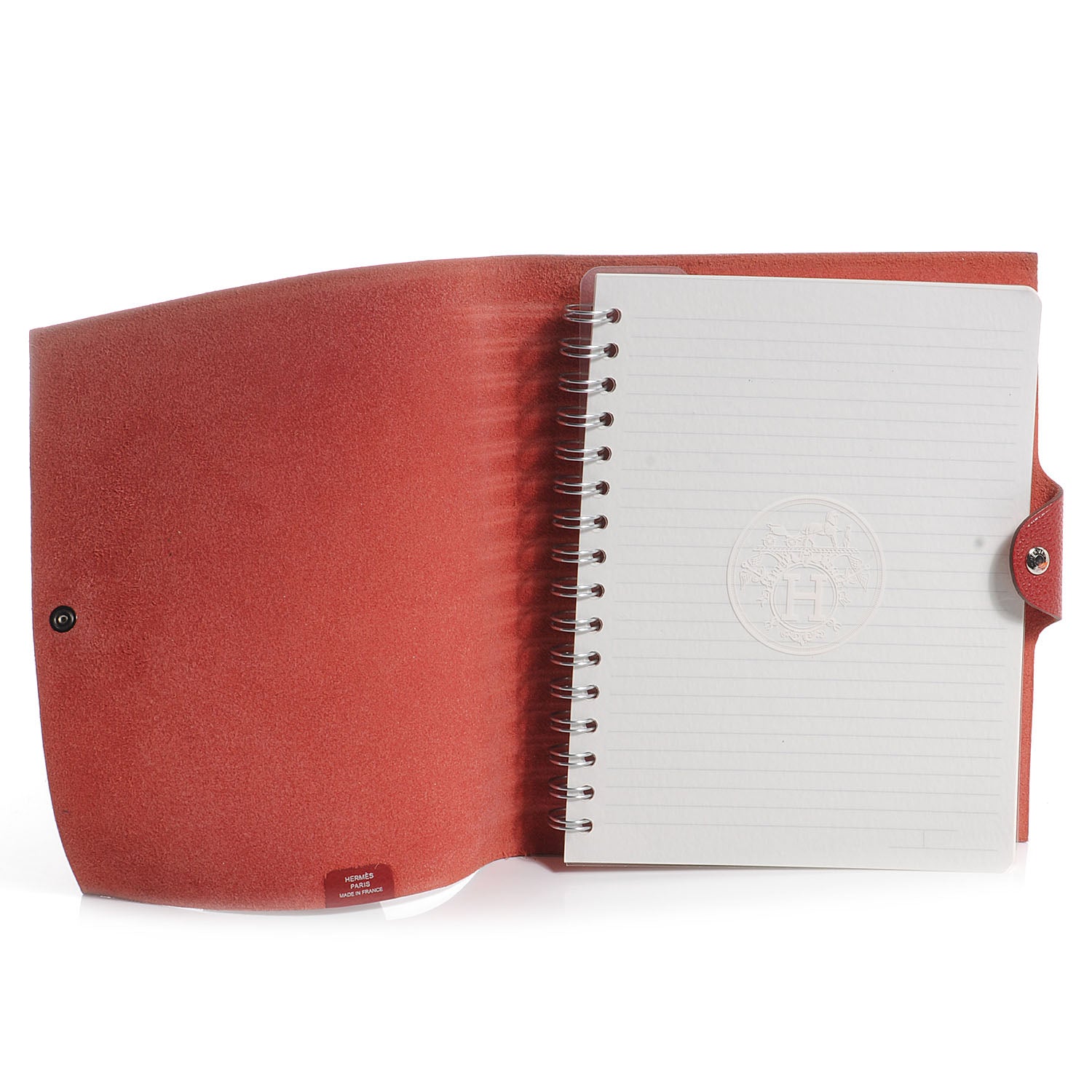 Hermes Togo Ulysse MM Notebook Cover Rouge Garance 6 of 8