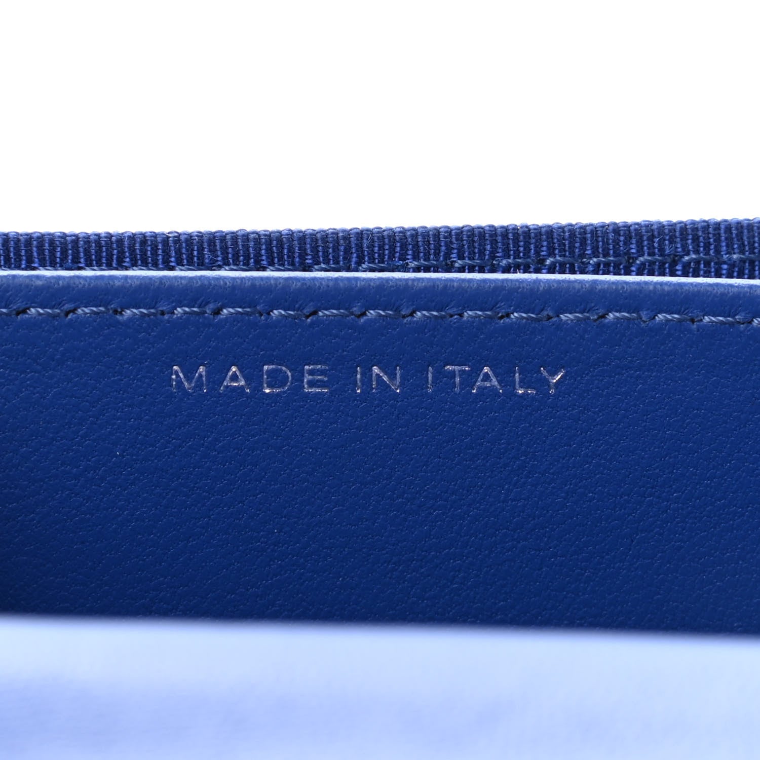 Chanel Lambskin Quilted Flap Card Holder Wallet Royal Blue 7 of 8
