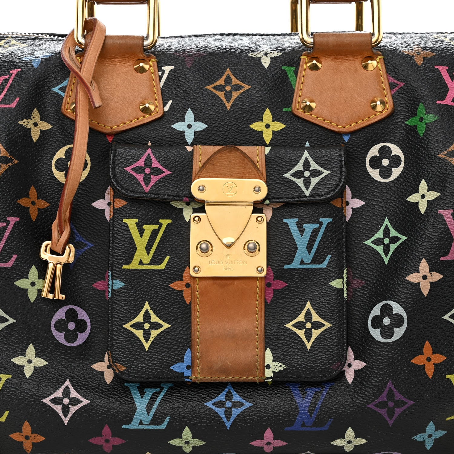 Louis Vuitton Monogram Multicolor Speedy 30 Black 8 of 15