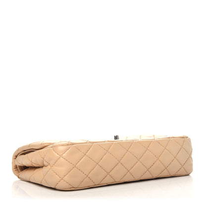 Chanel Lambskin Quilted Medium Double Flap Beige 4 of 9