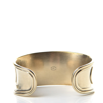 Chanel Metal Logo Cuff Gold 3 of 5