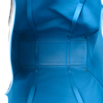 Balenciaga Veau Baltimore Double Sided Small Everyday Tote Bleu Turquoise Black 10 of 21