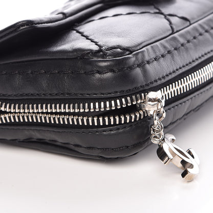 Chanel Calfskin Stitched Expandable Flap Black 9 of 12