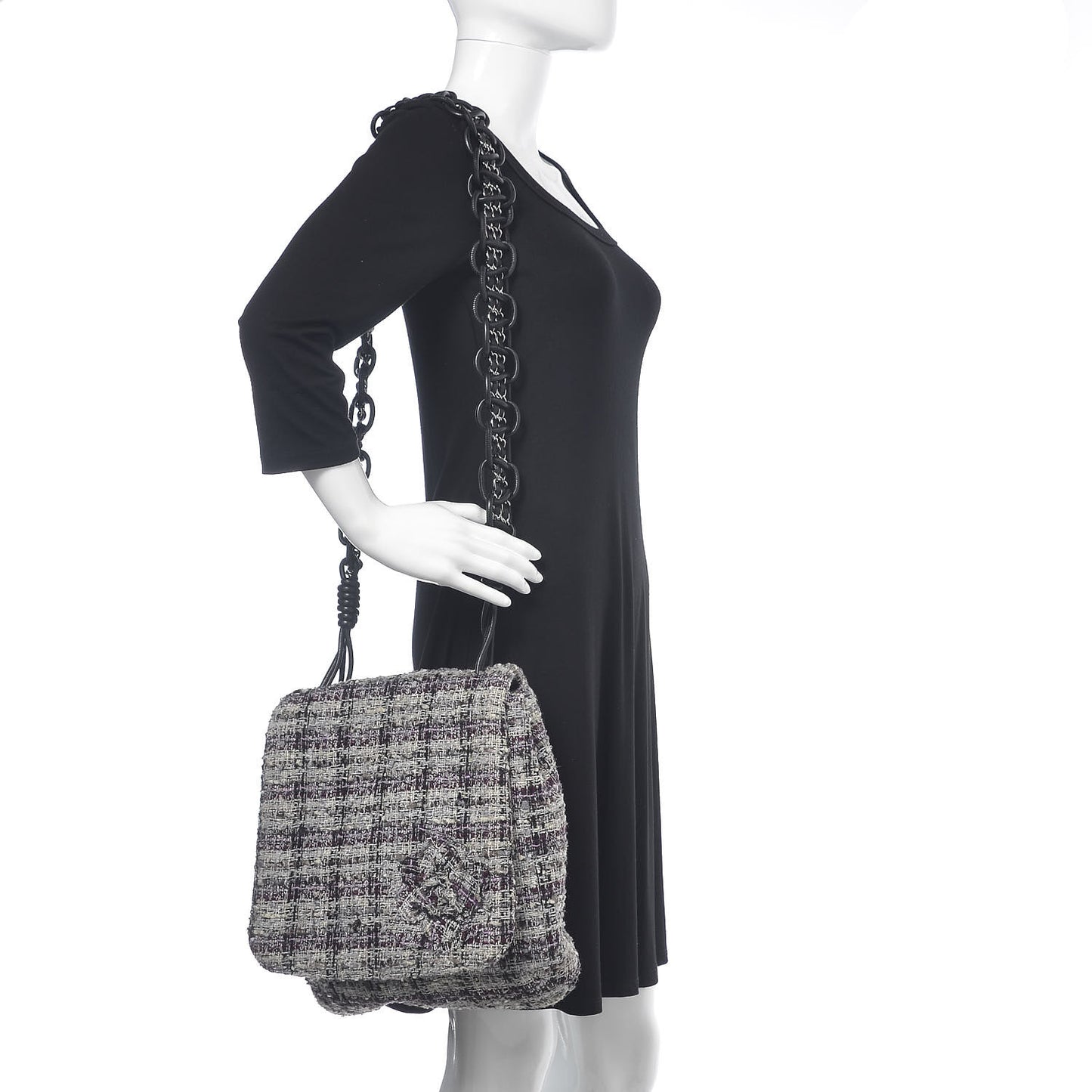 Tweed Camellia Messenger Multicolor