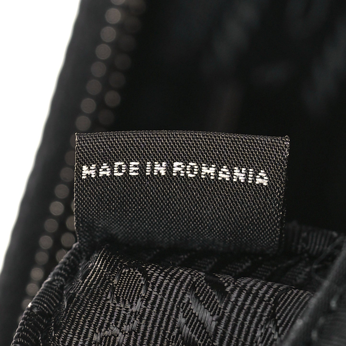 Tessuto Nylon Saffiano Mini Re-Edition 2005 Bag Black