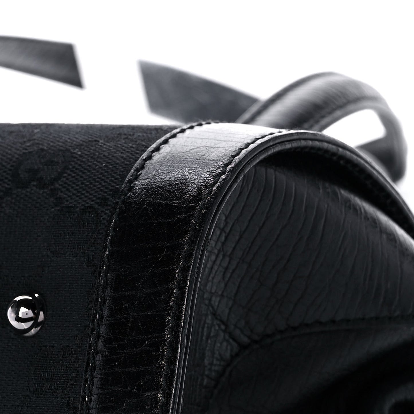 Monogram Bamboo Bullet Bag Black