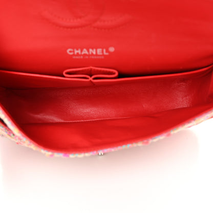 Chanel Tweed Quilted Medium Double Flap Multicolor 5 of 14
