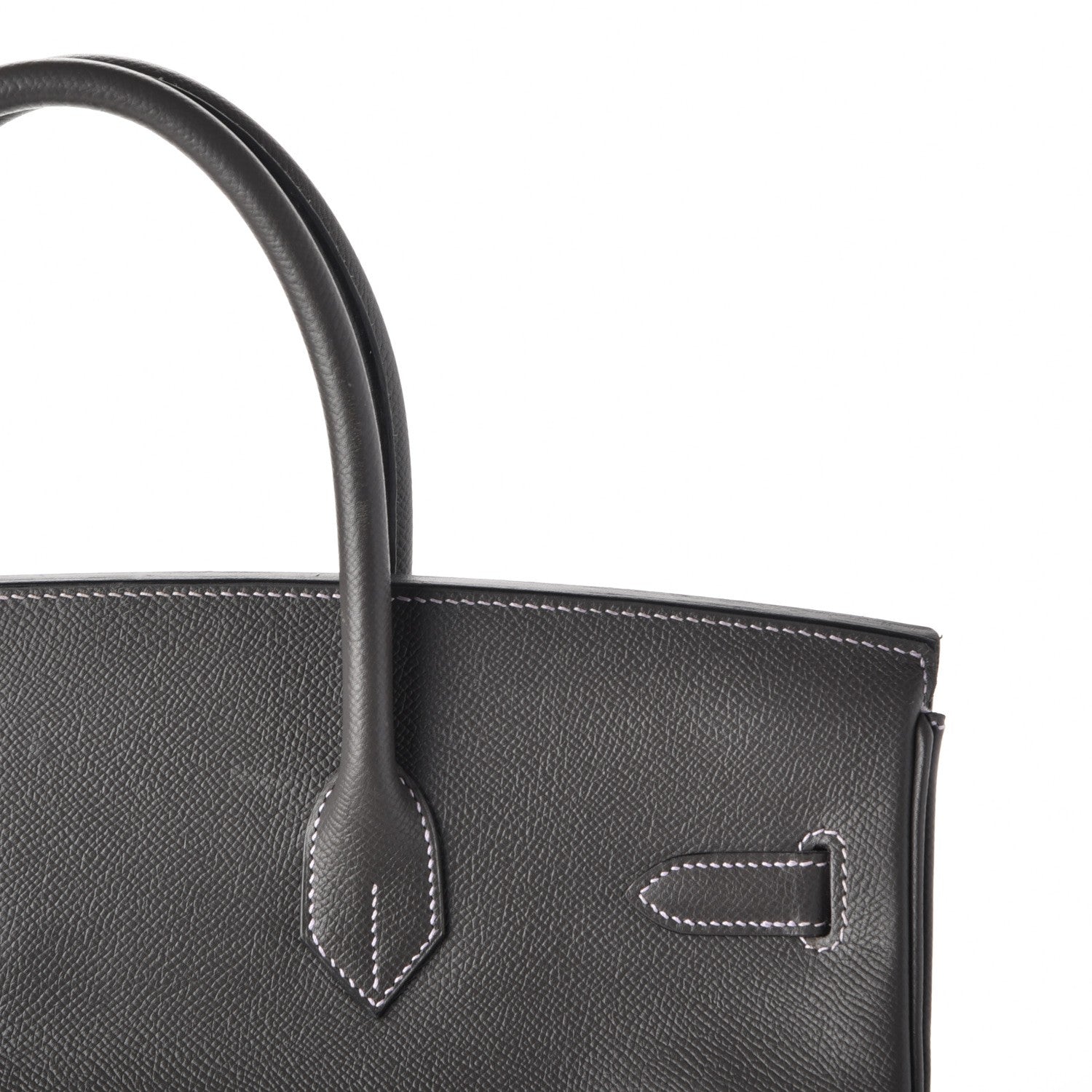 Hermes Epsom Horseshoe Birkin 35 Etain Lilac 10 of 27