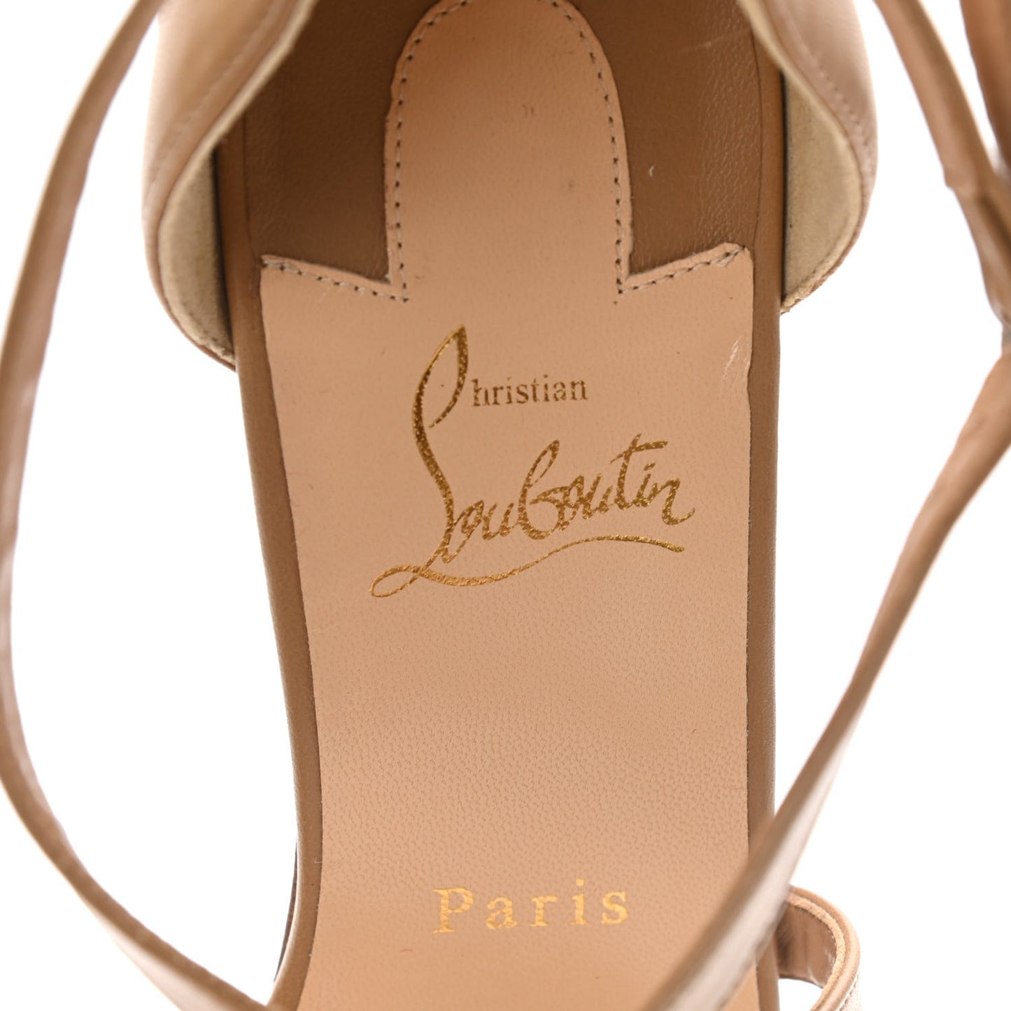 Nappa Loubi Bee Alta 130 Sandals 40 Nude 3