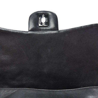 Chanel Lambskin Tweed Large Camellia Petals Flap Black 11 of 11