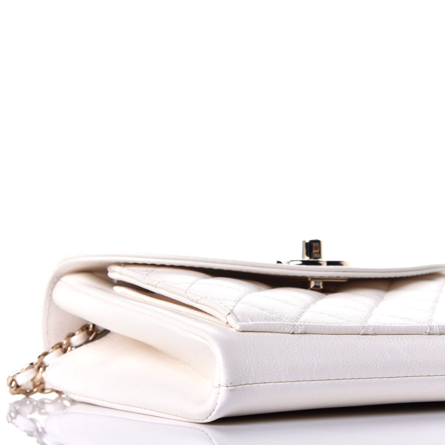 Chanel Calfskin Quilted Smart Pocket Crossbody Bag White 8 of 10
