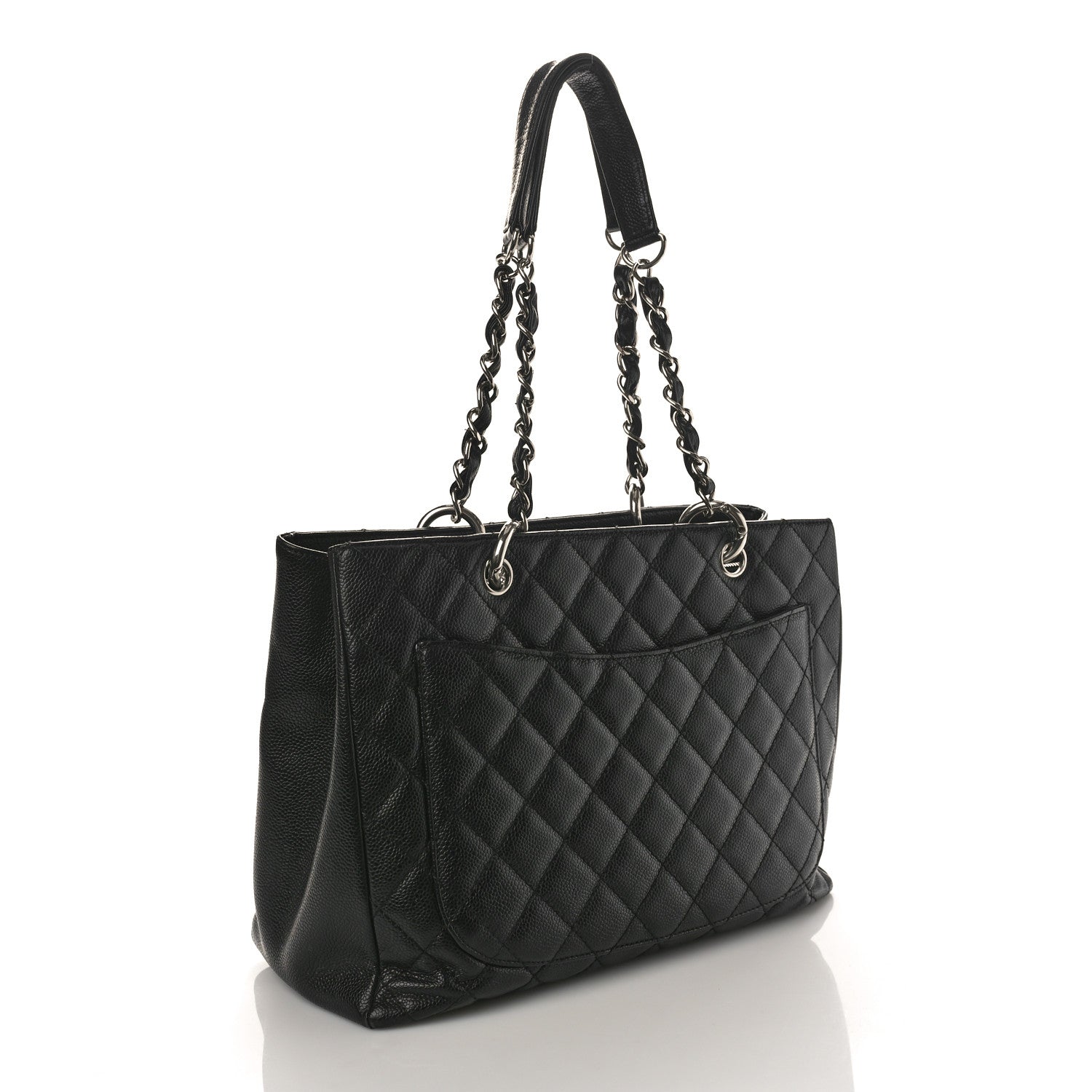 Chanel Caviar Quilted Grand Shopping Tote GST Black 2 of 9