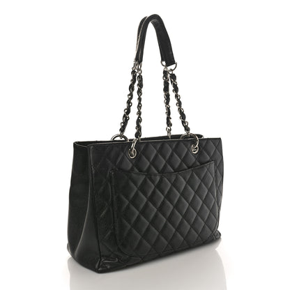 Chanel Caviar Quilted Grand Shopping Tote GST Black 2 of 9