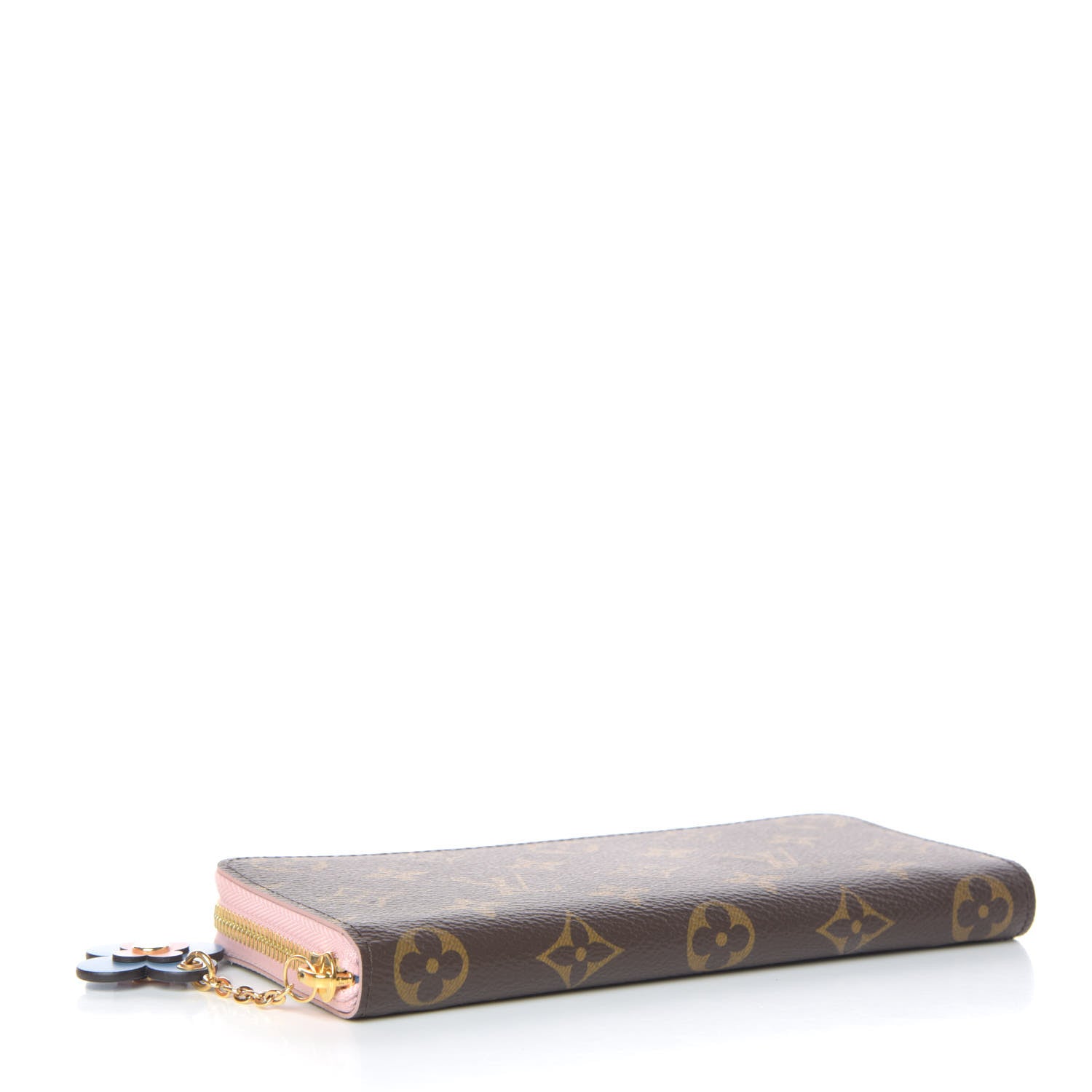 Louis Vuitton Monogram Blooming Flowers Clemence Wallet Rose Ballerine 4 of 10