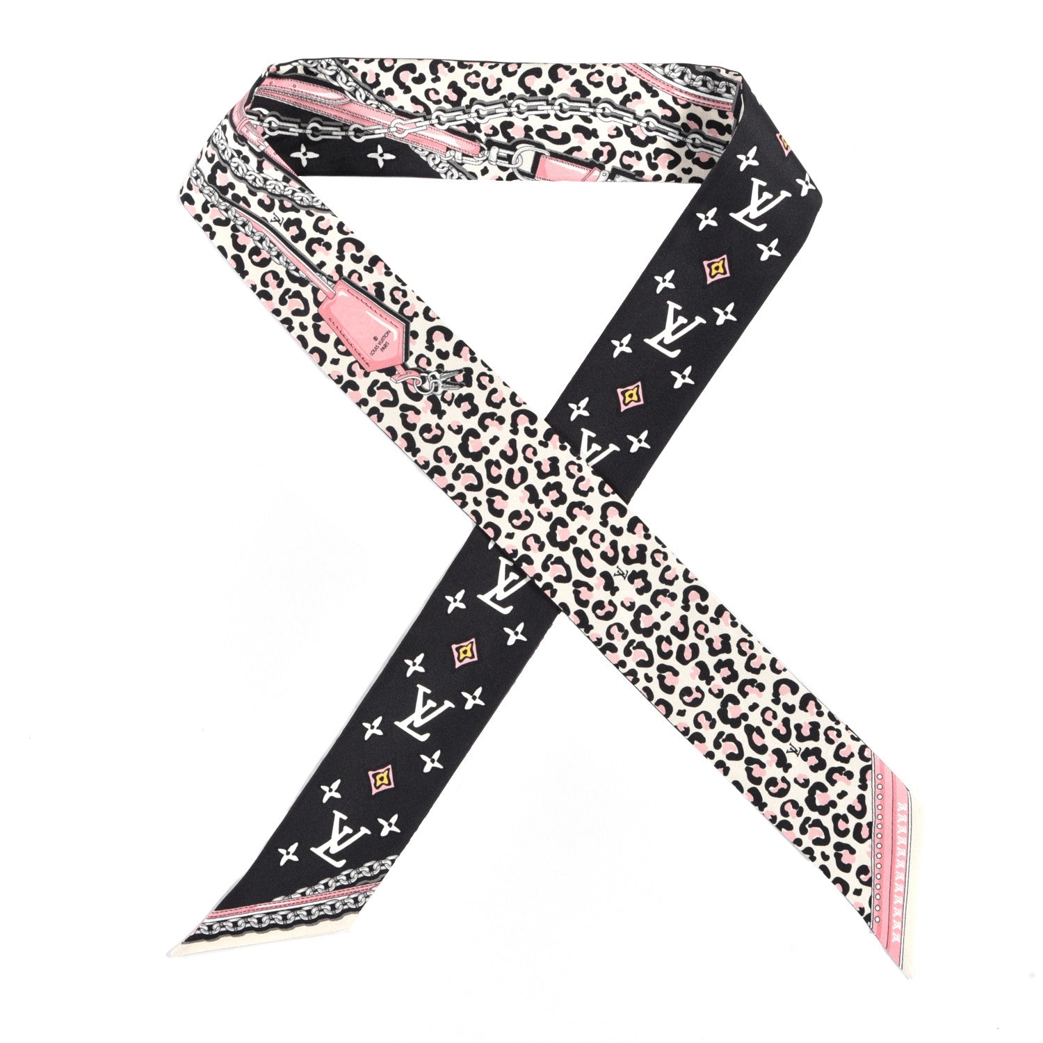 Louis Vuitton Silk Monogram Wild At Heart BB Bandeau Black 1 of 3