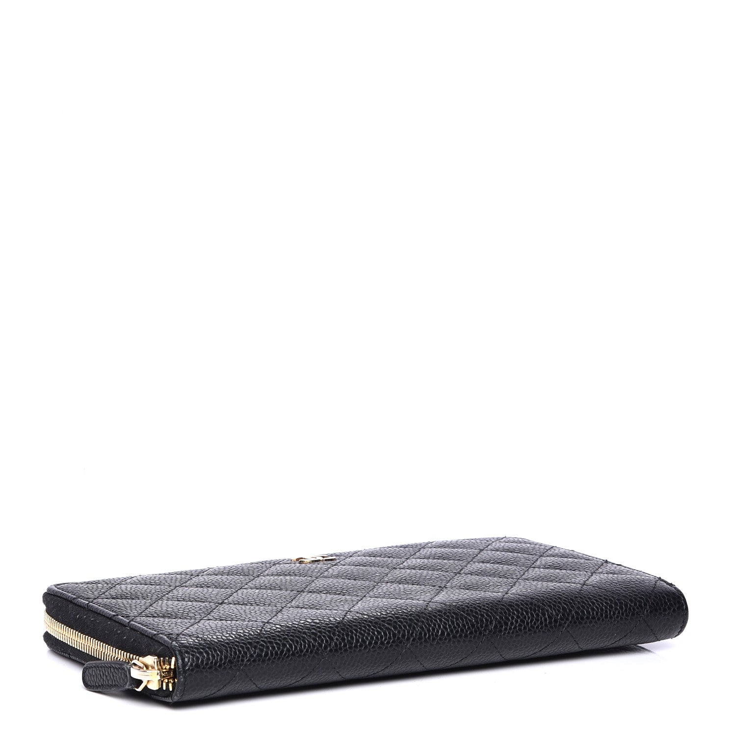 Chanel Caviar Quilted Large Zip Around Organizer Wallet Black 4 of 8