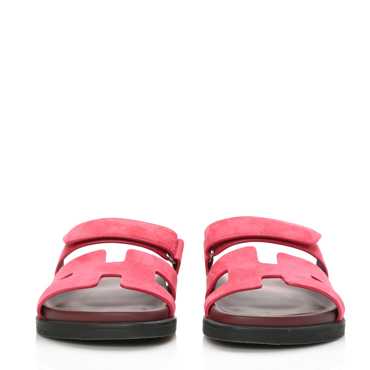 Suede Goatskin Womens Chypre Sandals 36.5 Rose Framboise