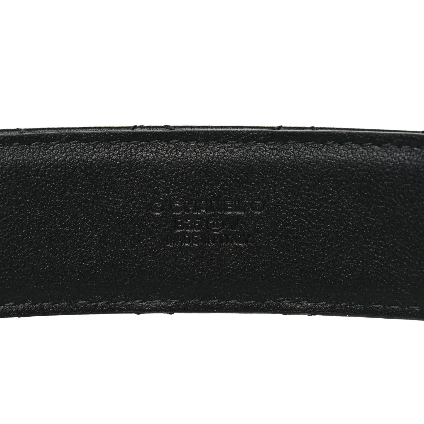 Calfskin Quilted CC Chain Belt 85 34 Black