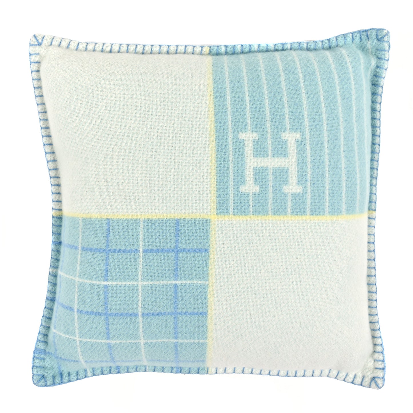 Wool Cashmere Avalon Cabriole Pillow Vert Aqua