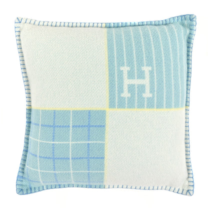 Hermes Wool Cashmere Avalon Cabriole Pillow Vert Aqua 1 of 3