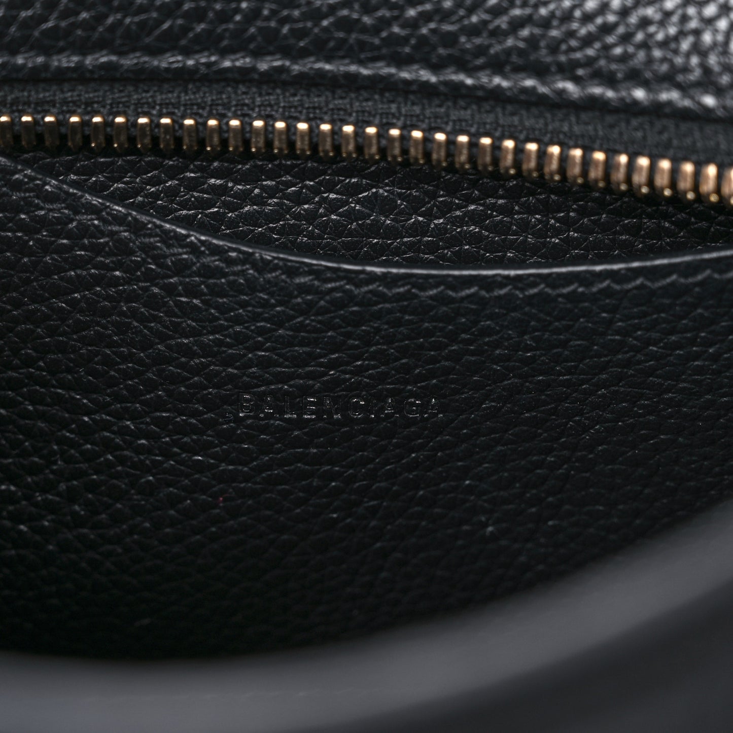 Grained Calfskin Neo Classic Gold Hardware Mini City Black