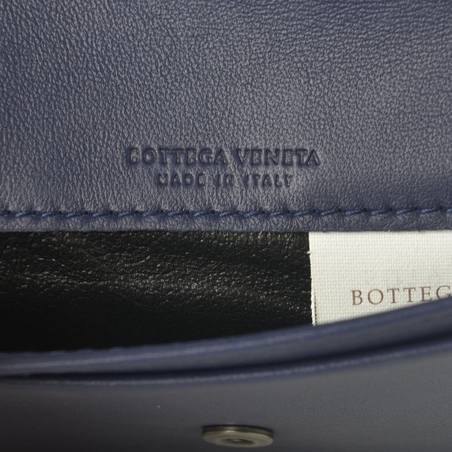 Nappa Intrecciato Card Holder Atlantic