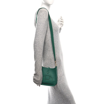 Hermes Taurillon Clemence Evelyne TPM Vert Vertigo 2 of 11