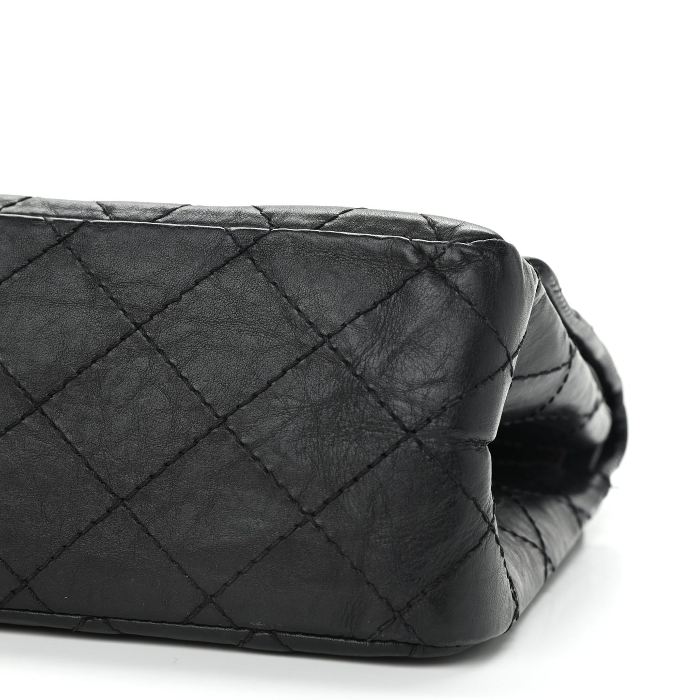 Aged Calfskin Quilted 2.55 Reissue 226 Flap Black