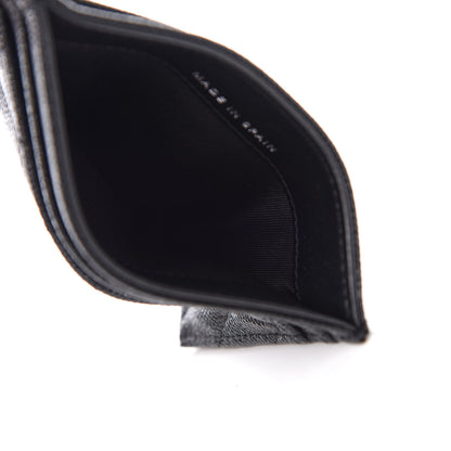 Chanel Caviar Chevron Quilted Vintage Mademoiselle Card Holder Black 5 of 10