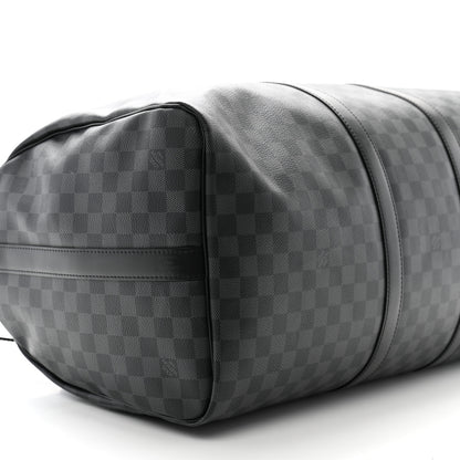 Louis Vuitton Damier Graphite Keepall Bandouliere 55 9 of 12