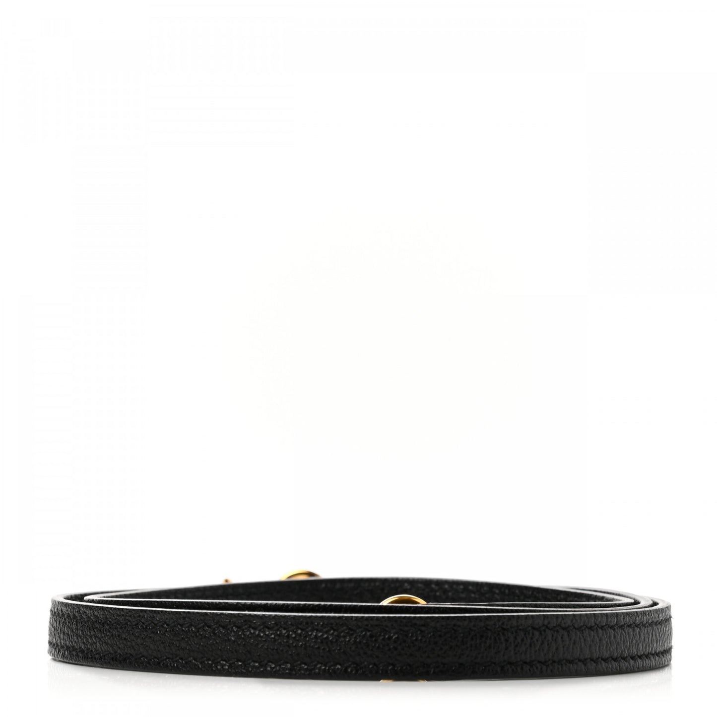 Chevre Mini Kelly Shoulder Strap Black