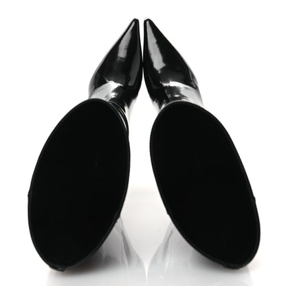 Saint Laurent Vitello Marilyn Hacker 70mm Luz Boots 37.5 Black 2 of 11