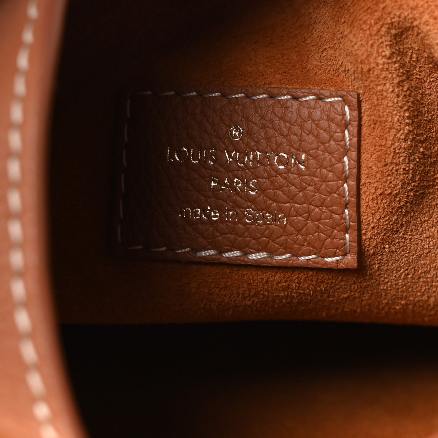 Grained Calfskin Low Key Hobo PM Cognac