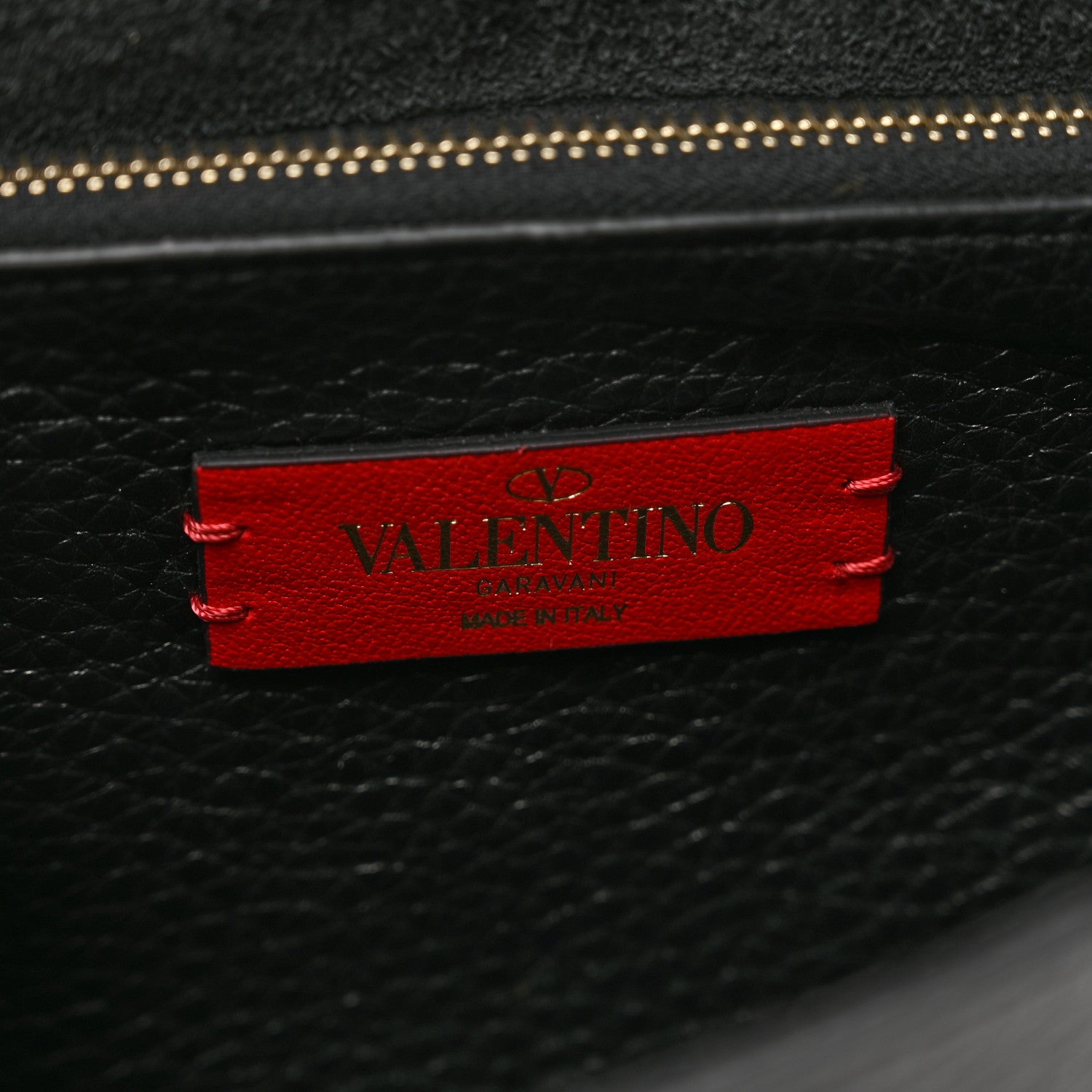 Valentino Garavani Pebbled Calfskin Rockstud Side Slip Crossbody Black 6 of 8