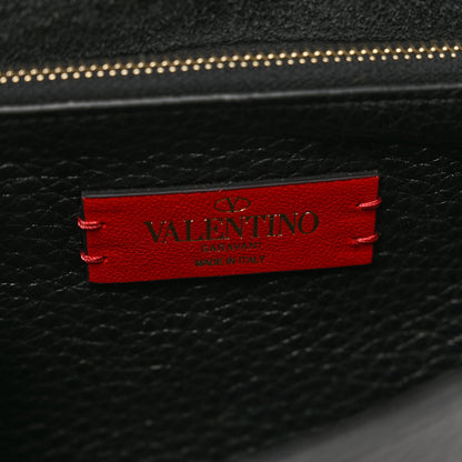 Valentino Garavani Pebbled Calfskin Rockstud Side Slip Crossbody Black 6 of 8