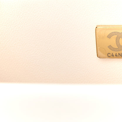 Chanel Lambskin Resin Crystal Square Quilted Monacoco Mini Square Flap White 7 of 12