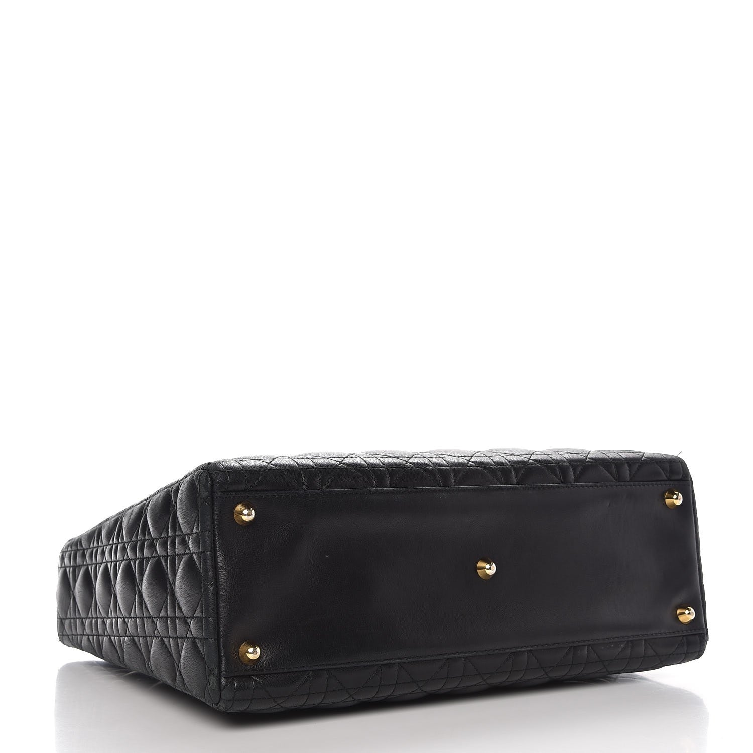 Christian Dior Lambskin Cannage Large Lady Dior Black 4 of 13