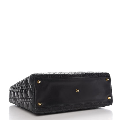 Christian Dior Lambskin Cannage Large Lady Dior Black 4 of 13