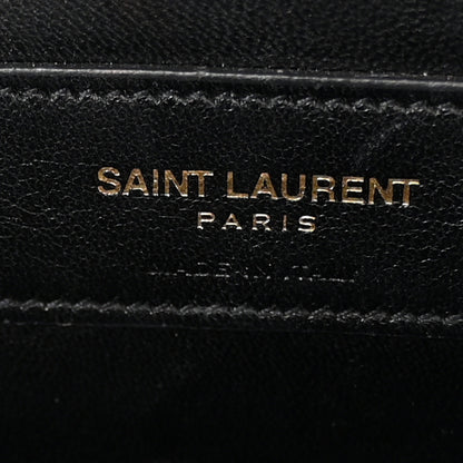 Saint Laurent Textured Metallic Calfskin Classic Monogram Cassandre Clutch Silver 6 of 14